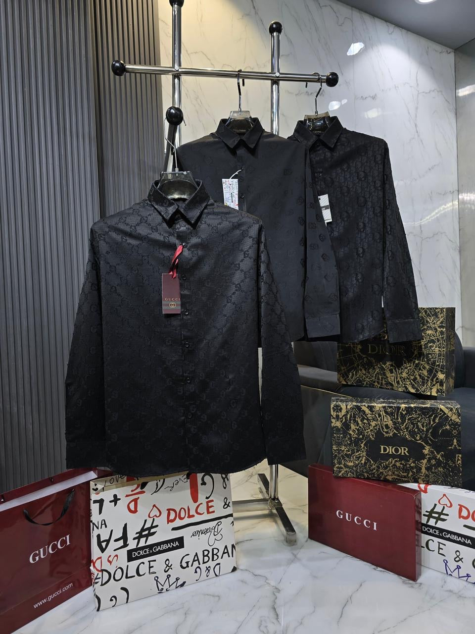 GUCCI IMPORTED FABRIC SHIRT