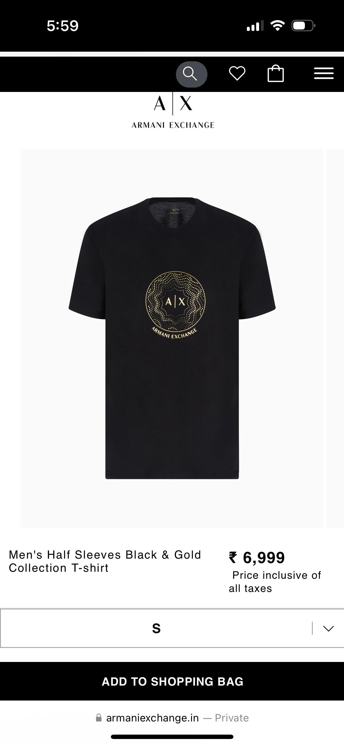 Armani Exchange tshirt