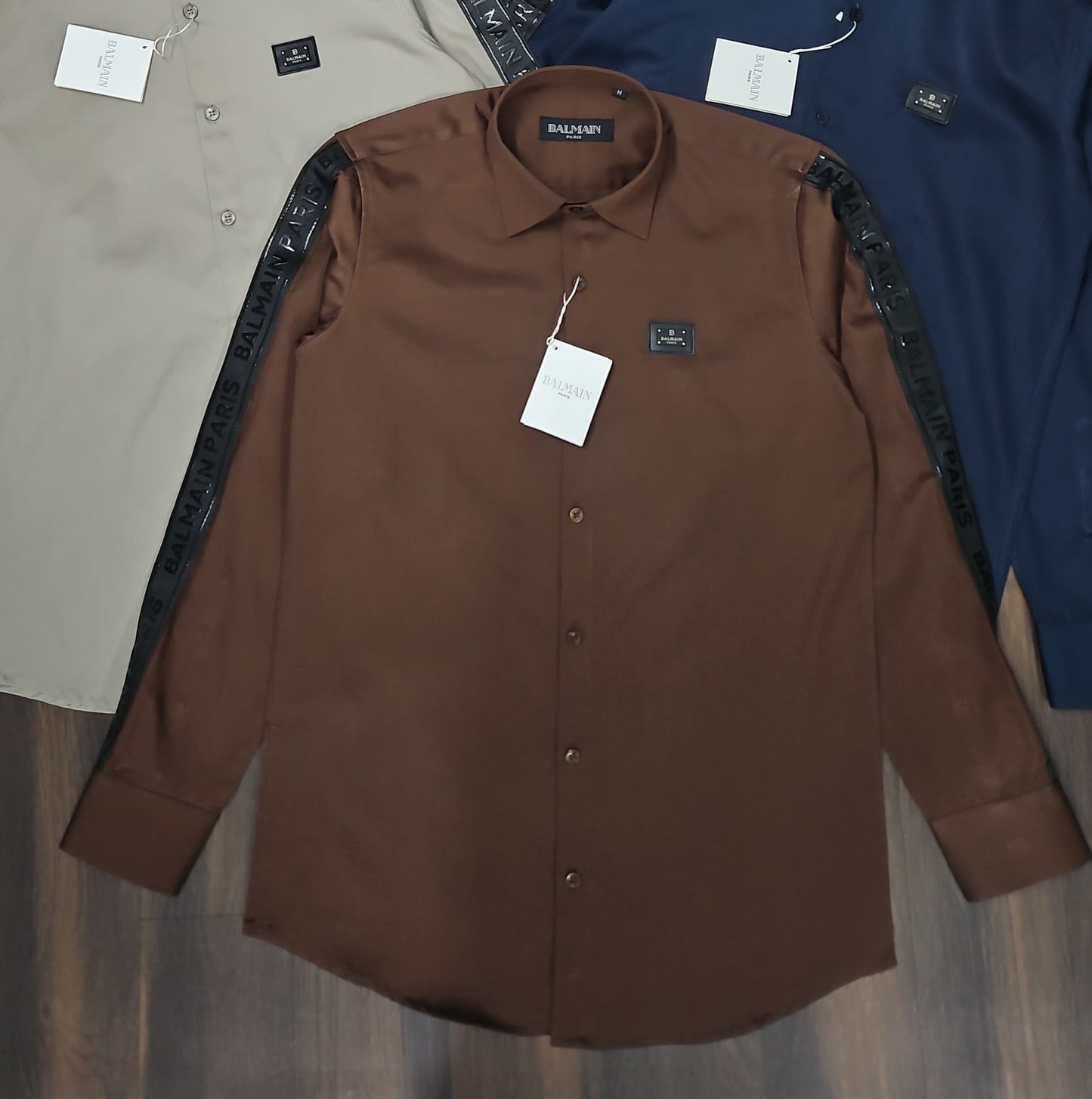 BALMAIN PARIS SIDE STRIP BROWN COLOUR