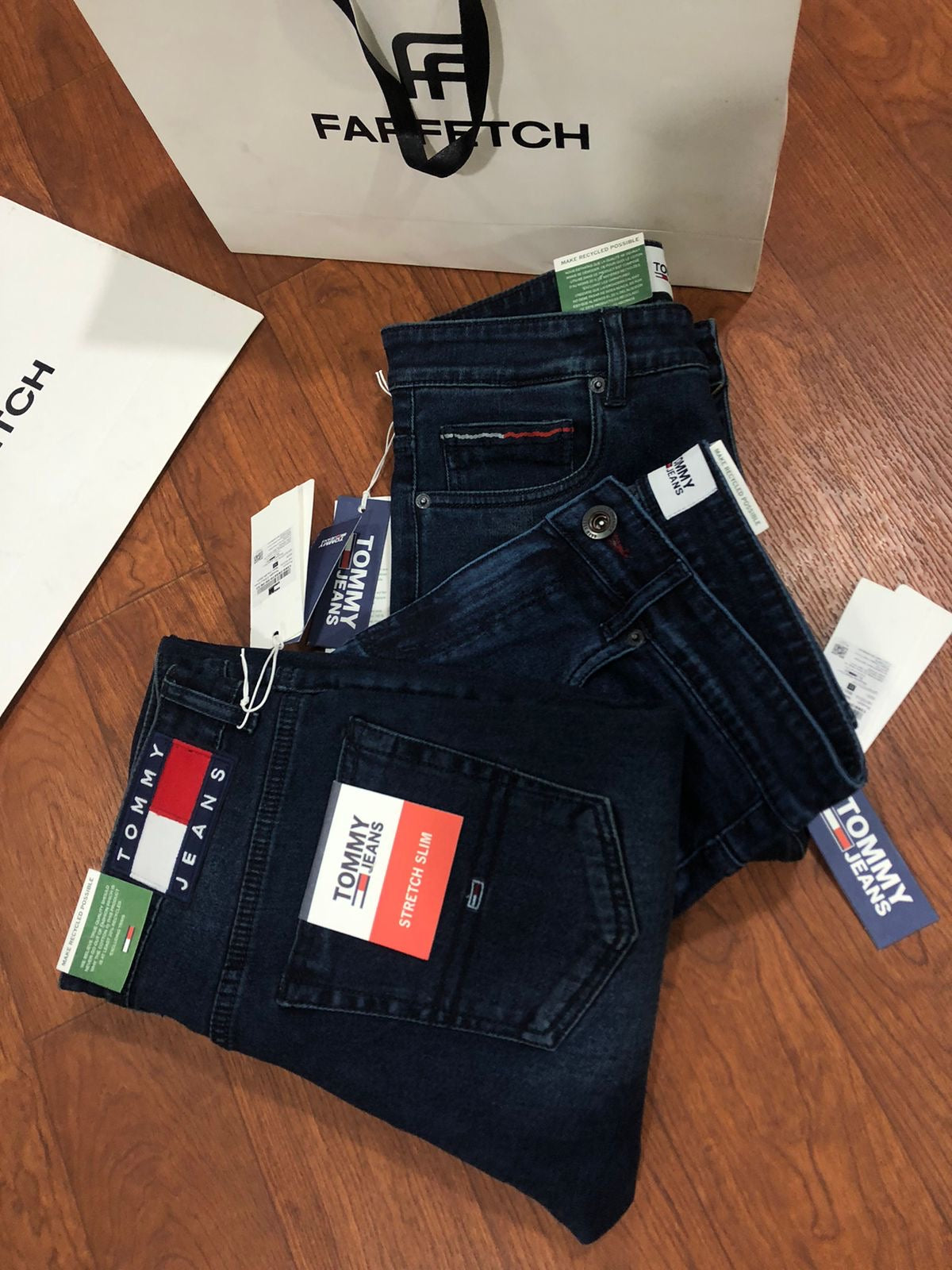 TOMMY HILFIGER JEANS BLUISH GREEN WASH