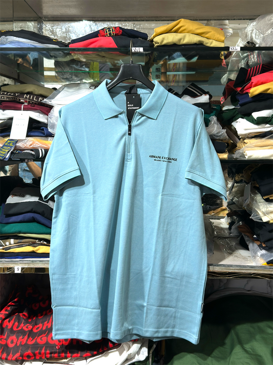 ARMANI EXCHANGE AX LIGHT BLUE T-SHIRT