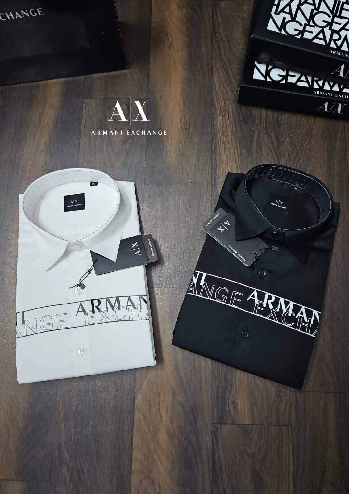 ARMANI EXCHANGE AX BLACKSHIRT