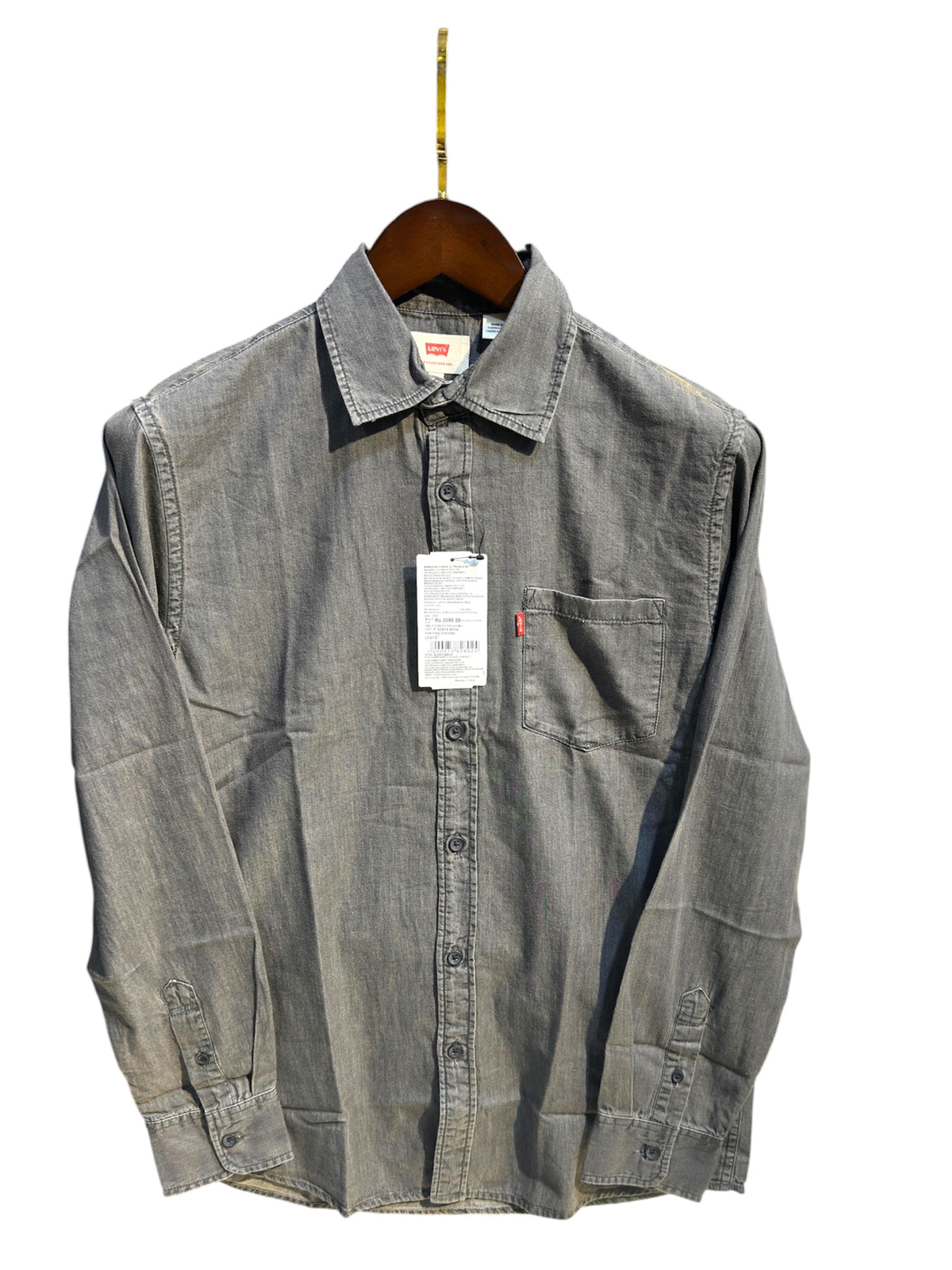 LEVI,s SILKY DENIM GREY SHIRT