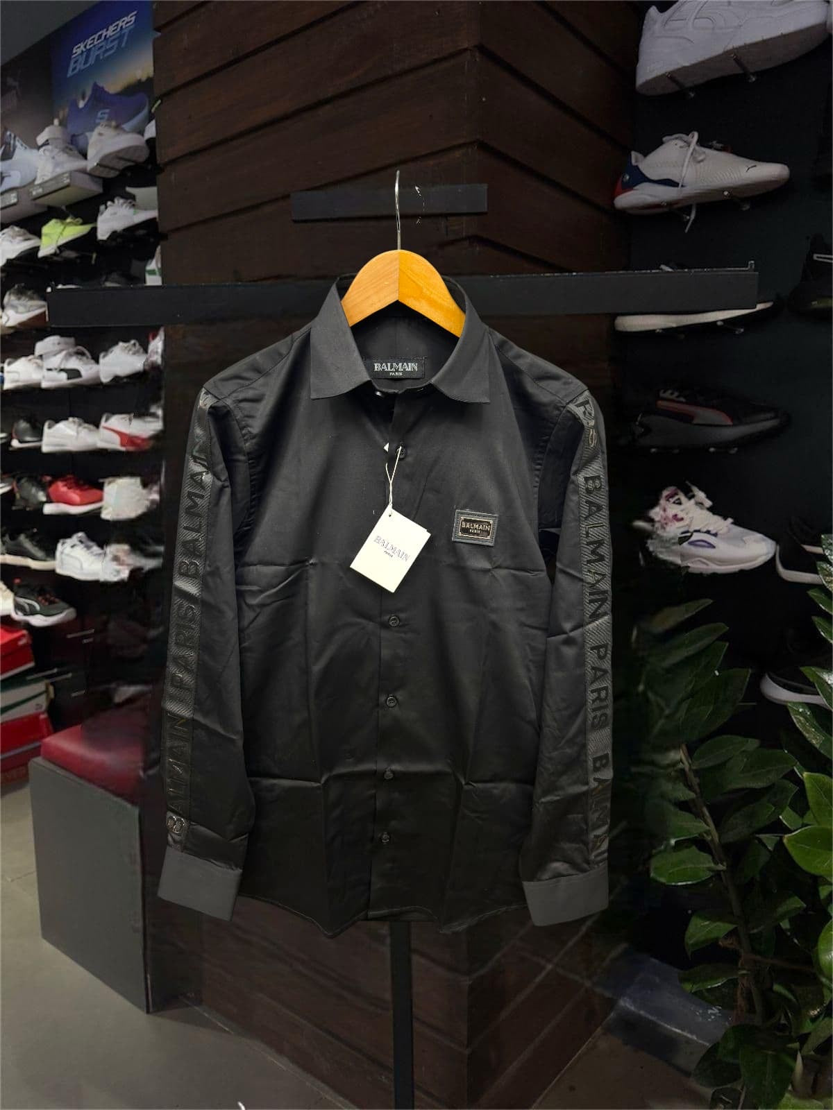 BALMAIN PARIS SIDE STRIP BLACK COLOUR