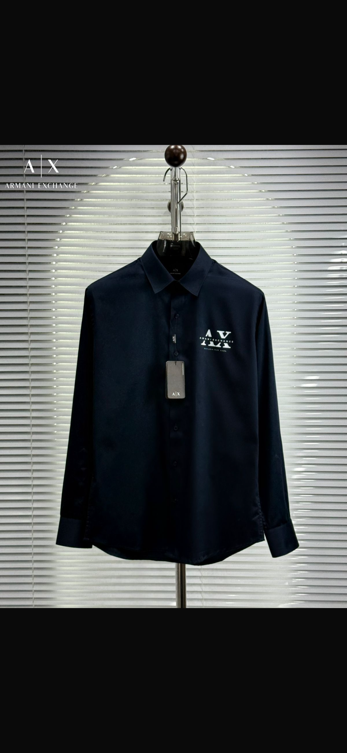 ARMANI EXCHANGE AX BLUE SHIRT
