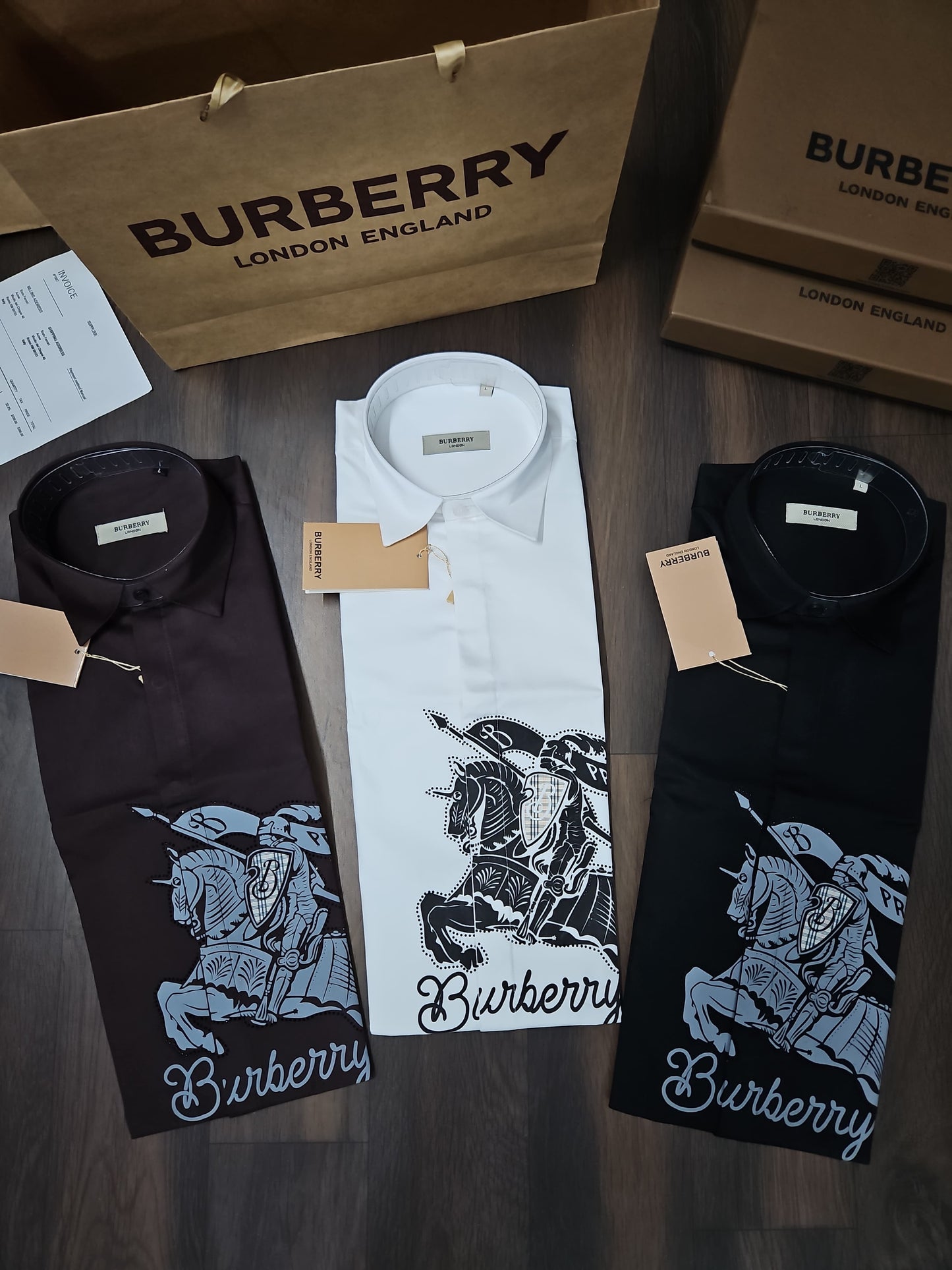 BURBERRY DAIMOND WHITE SHIRT