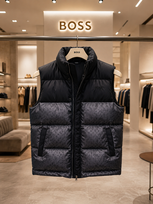 BOSS MEN'S PREMIUM PUFFER HALF JACKET