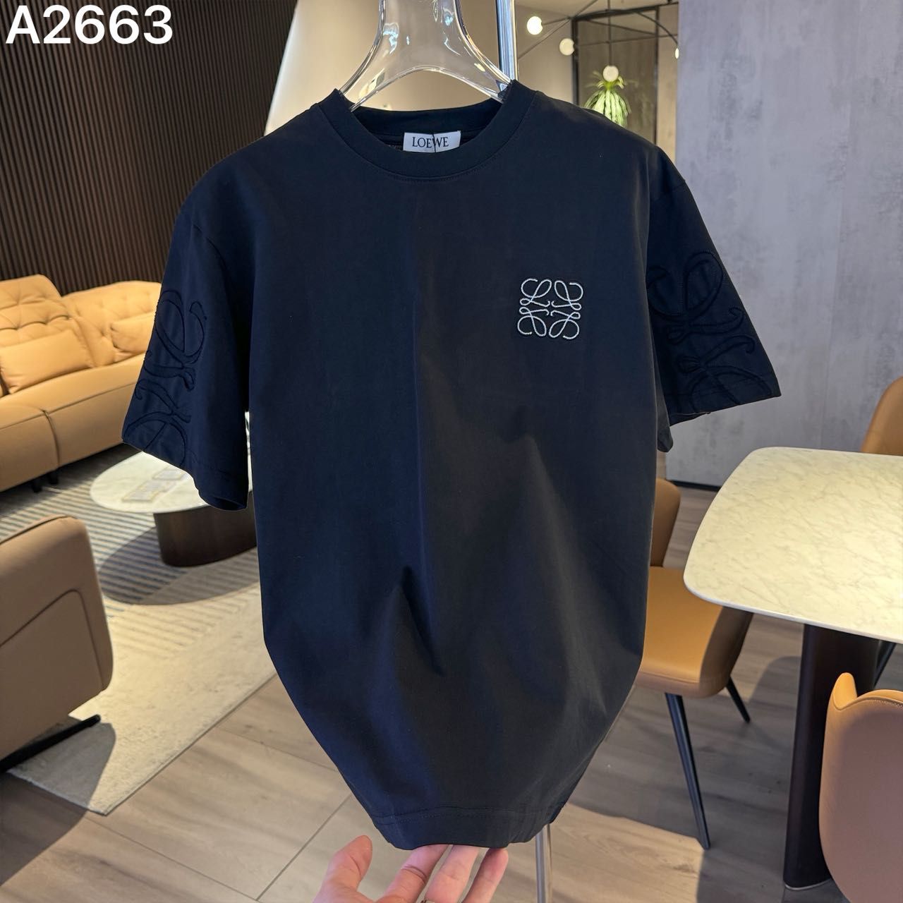 LOEWE IMPORTED LUXURY HIGH QUALITY BLACK TSHIRT