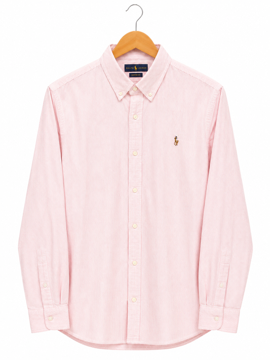 POLO RALPH LAUREN LINEN PINK SHIRT