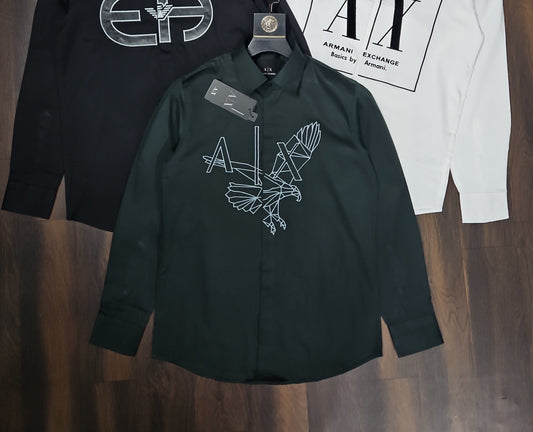ARMANI EXCHANGE AX GREEN SHIRT
