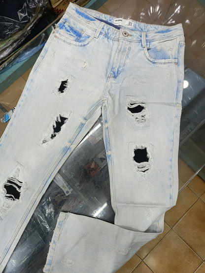 ZARA DAMAGE JEANS