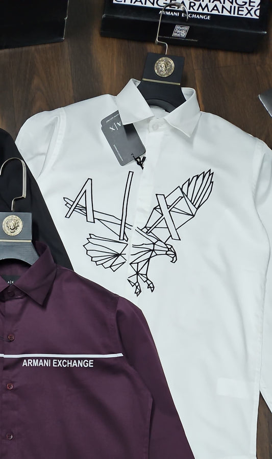ARMANI EXCHANGE AX WHITE SHIRT