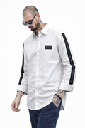 BALMAIN PARIS SIDE STRIP WHITE SHIRT