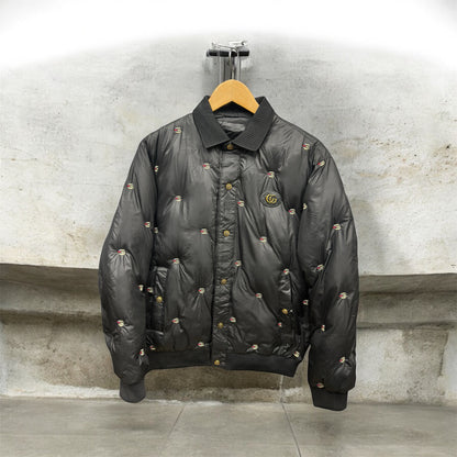 GUCCI JACKET EBRODIERY LOGO IMPORTED DUCK FEATHER -10 degree