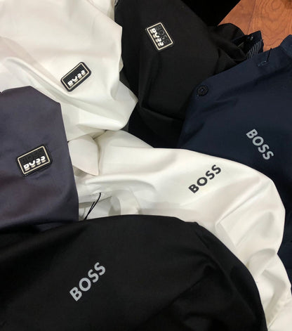 BOSS FRONT STRIP BLACK SHIRT