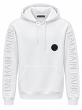 BALMAIN PARIS MEN'S PREMIUM WHITE HOODIE