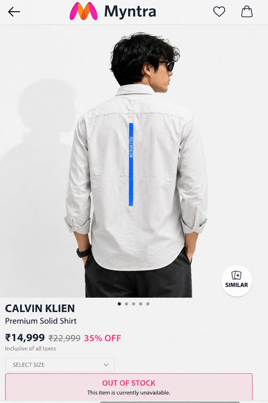 CALVIN KLEIN CK WHITE SHIRT