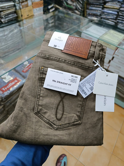 CK CALVIN KLEIN BROWN WASH JEANS