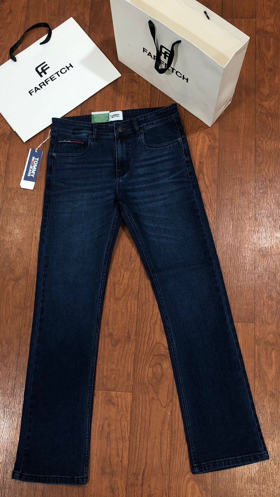 TOMMY HILFIGER JEANS BLUISH GREEN WASH