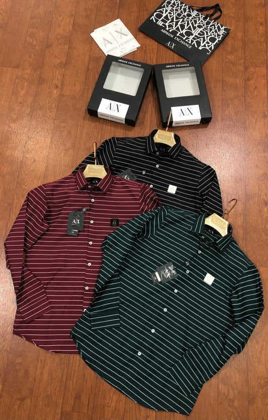 ARMANI EXCHANGE AX BLACK SHIRT