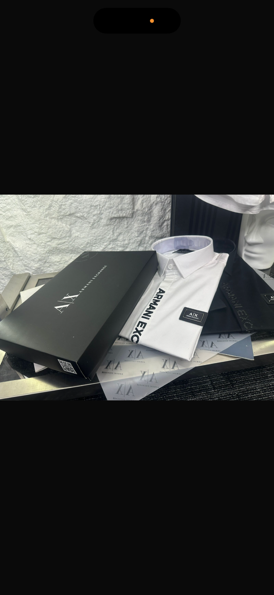 ARMANI EXCHANGE AX WHITE SHIRT