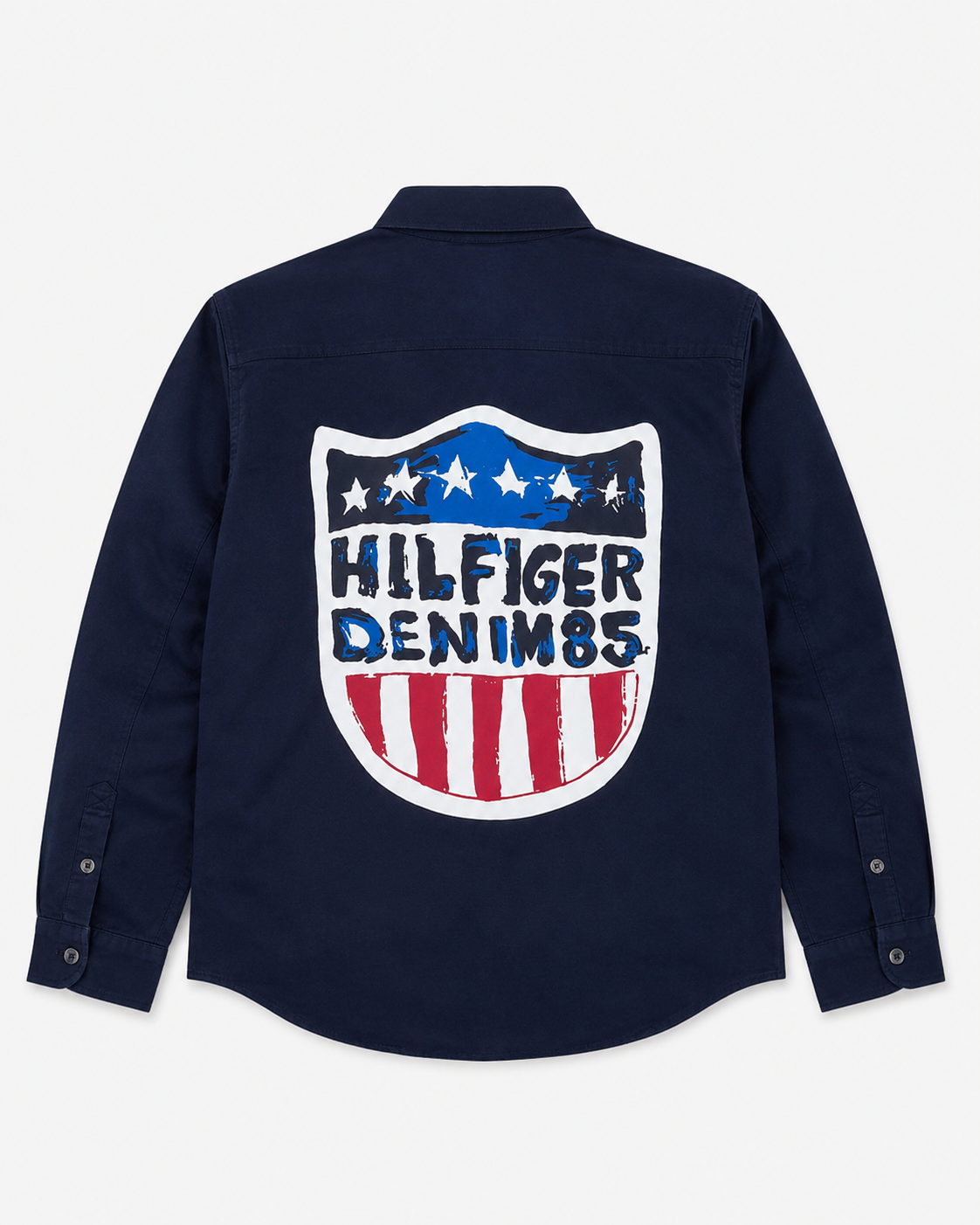 TOMMY HILFIGER BIG SIZE BLUE SHIRT