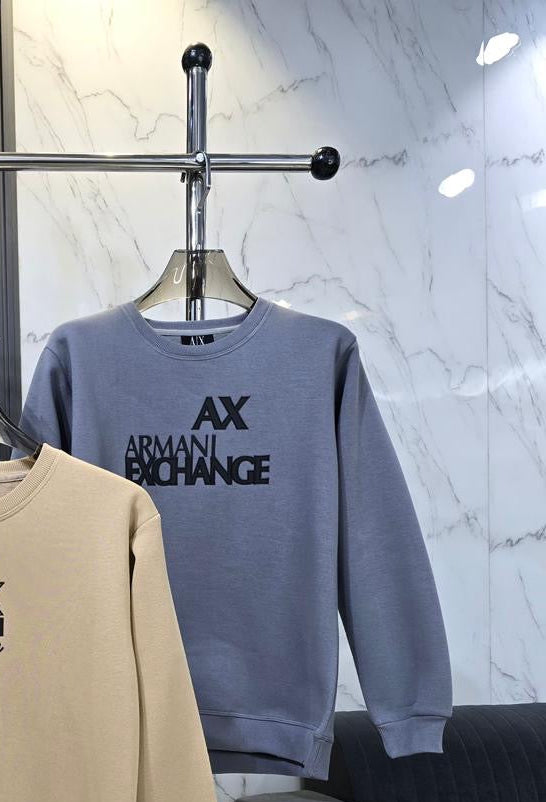 ARMANI EXCHANGE AX GREY SWEATSHIRT