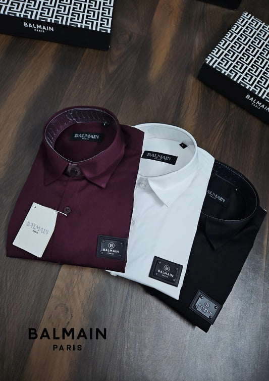 Balmain paris Mahroon shirt