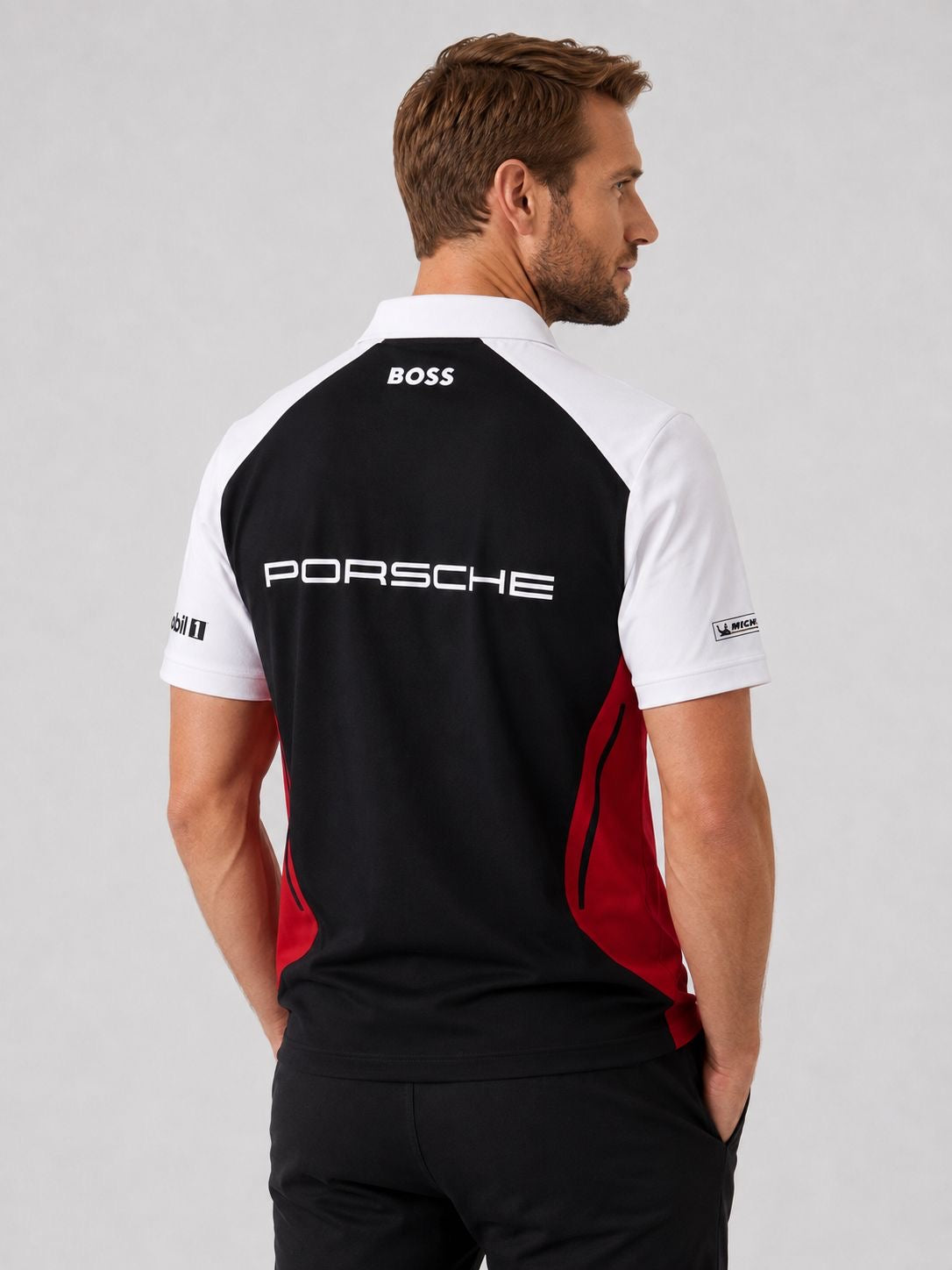 BOSS X PORSCHE POLO DARK BLUE TSHIRT