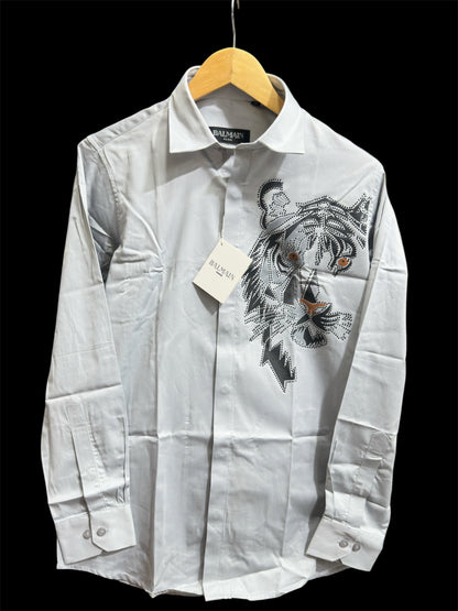 BALMAIN PARIS TIGER IMP SHIRT