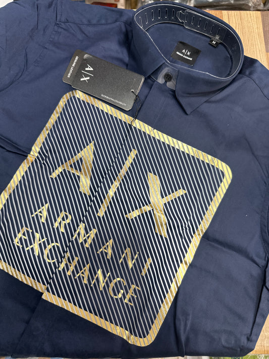 Armani Exchange AX BLACK WHITE BLUE GREEN shirt