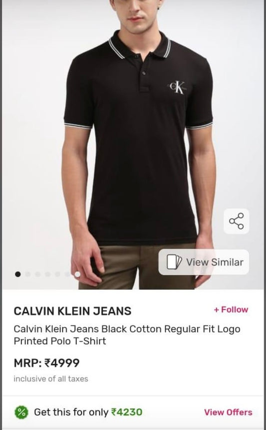CALVIN KLEIN CK TSHIRT