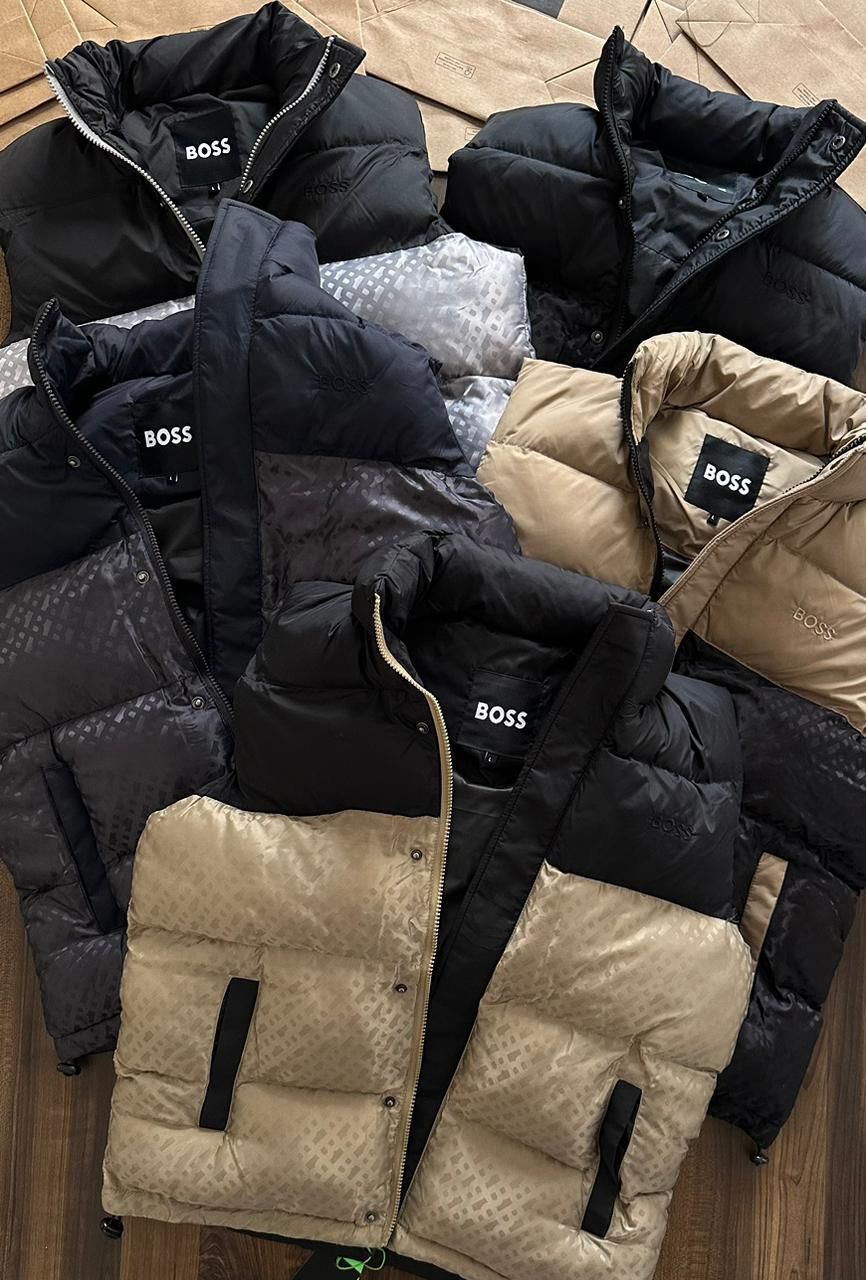 HUGO BOSS CREAM HALF JACKET