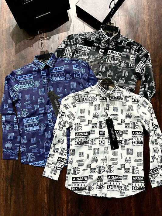 ARMANI EXCHANGE AX BLACK BLUE WHITE