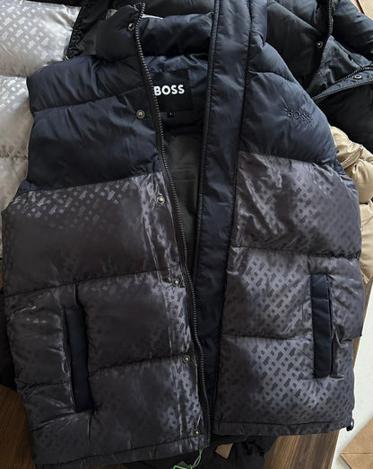 HUGO BOSS BLUE HALF JACKET
