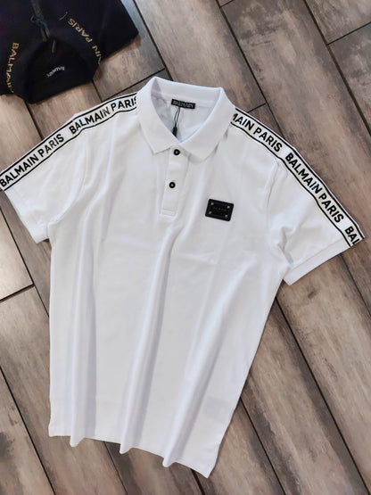 BALMAIN PARIS WHITE COLOUR TSHIRT