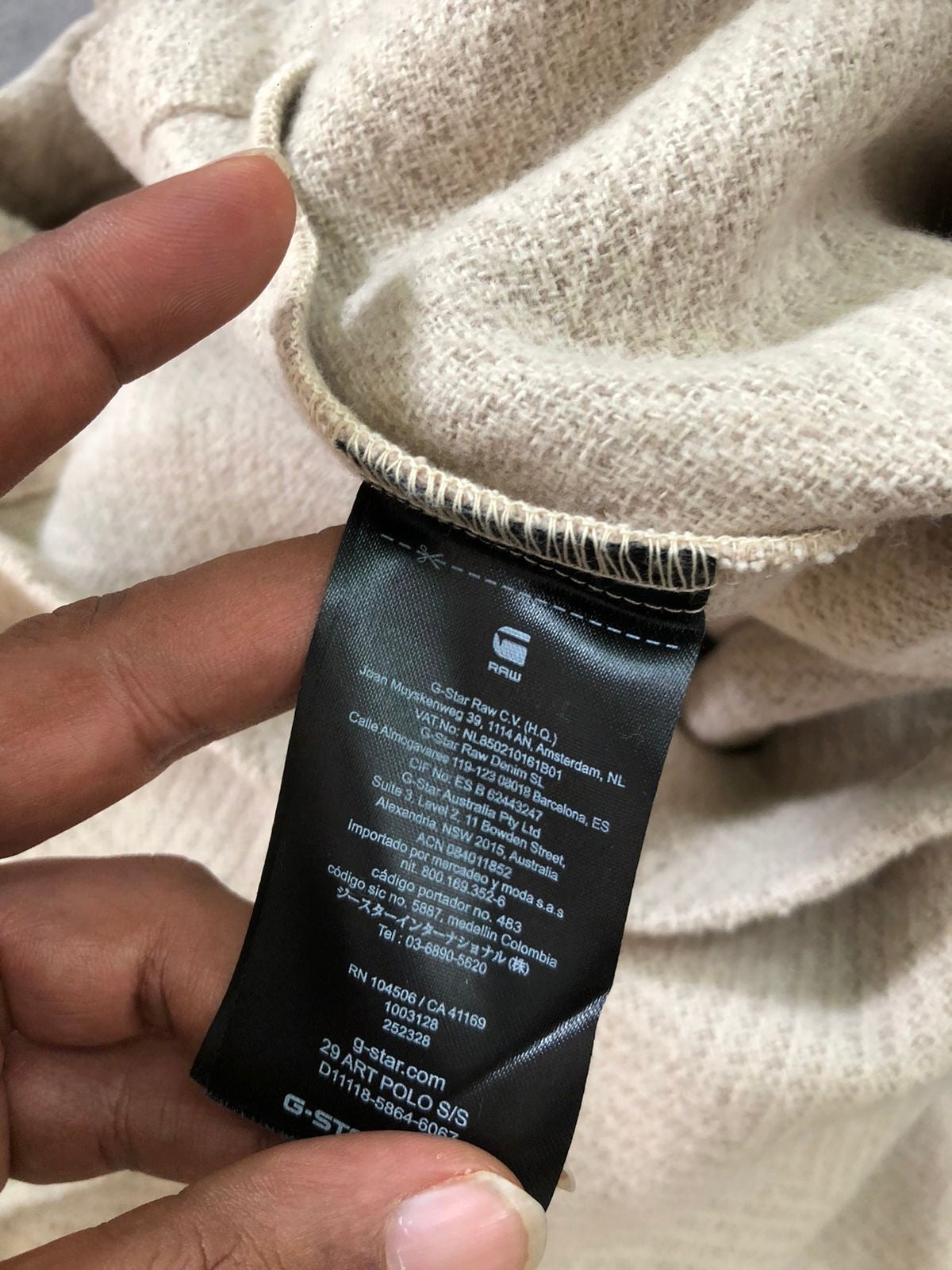 G STAR TWEED CREAME JACKET