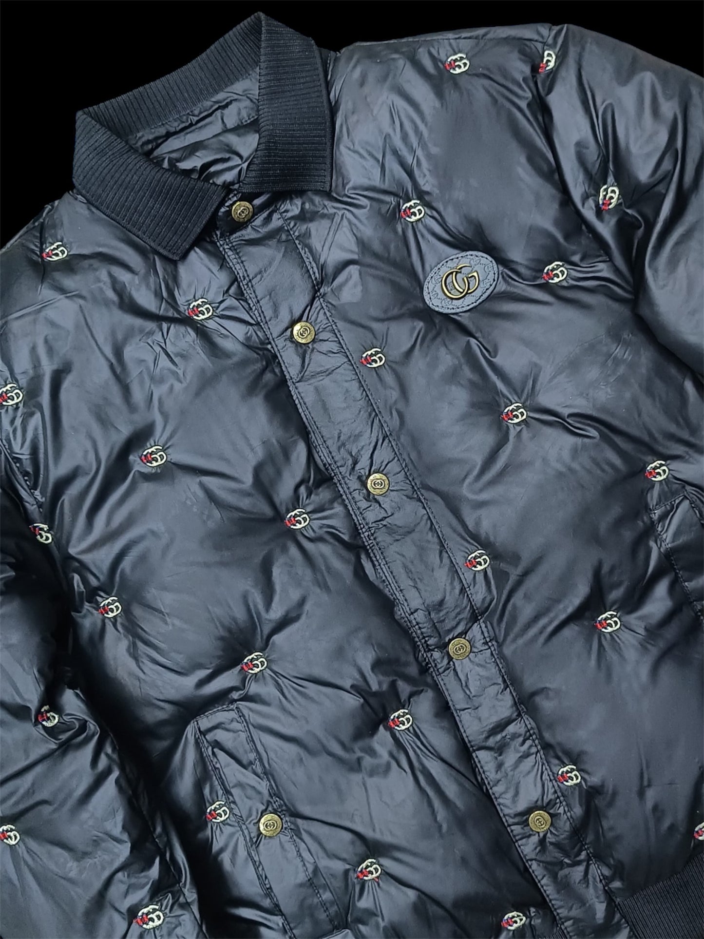 GUCCI JACKET EBRODIERY LOGO IMPORTED DUCK FEATHER -10 degree