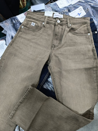 CK CALVIN KLEIN BROWN WASH JEANS