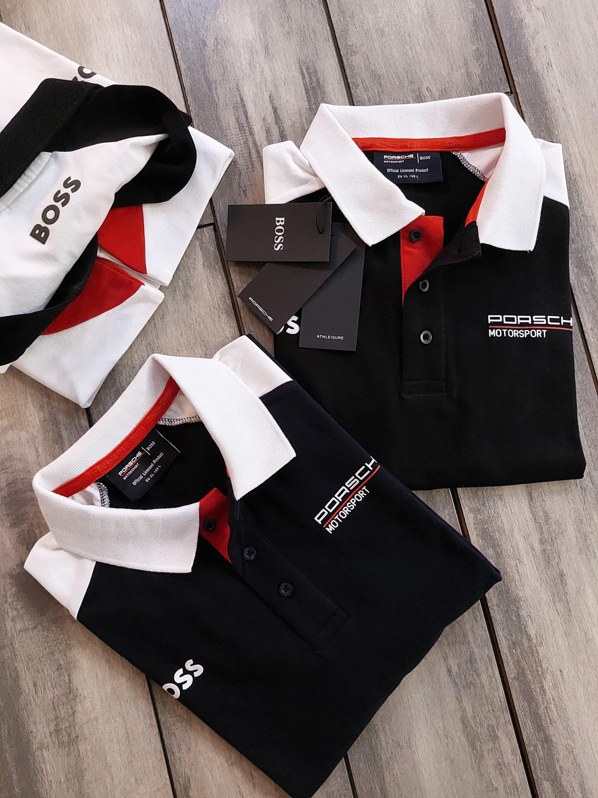 BOSS X PORSCHE POLO DARK BLUE TSHIRT