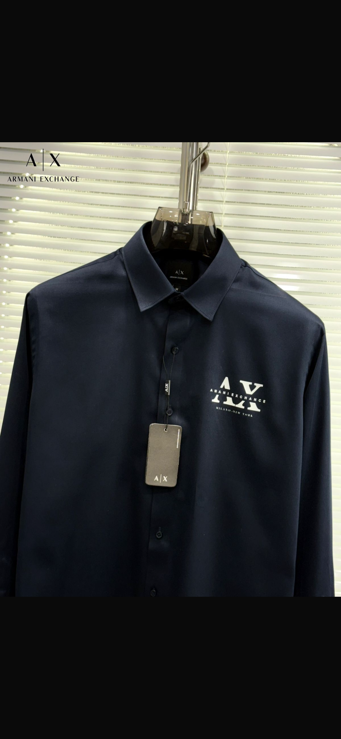 ARMANI EXCHANGE AX BLUE SHIRT
