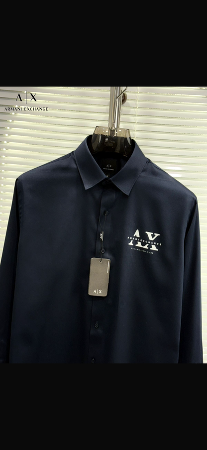 ARMANI EXCHANGE AX BLUE SHIRT