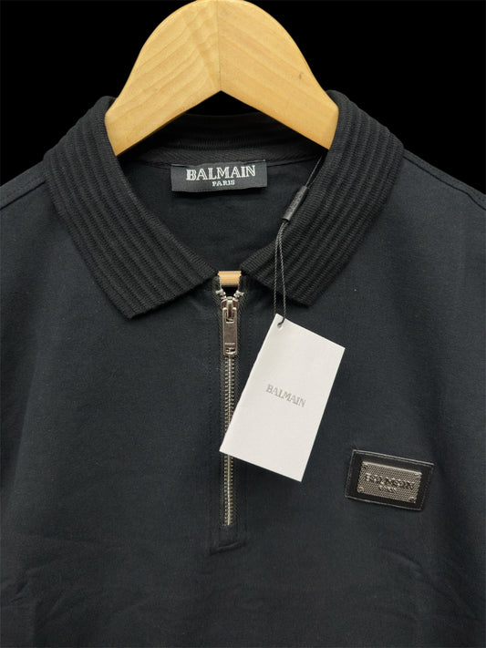 BALMAIN PARIS BLACK TSHIRT