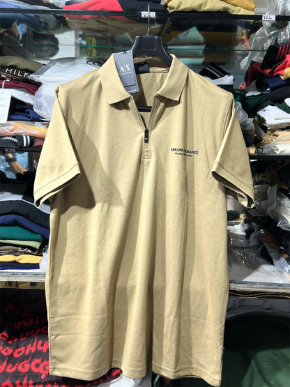 ARMANI EXCHANGE AX SAND BEIGE T-SHIRT