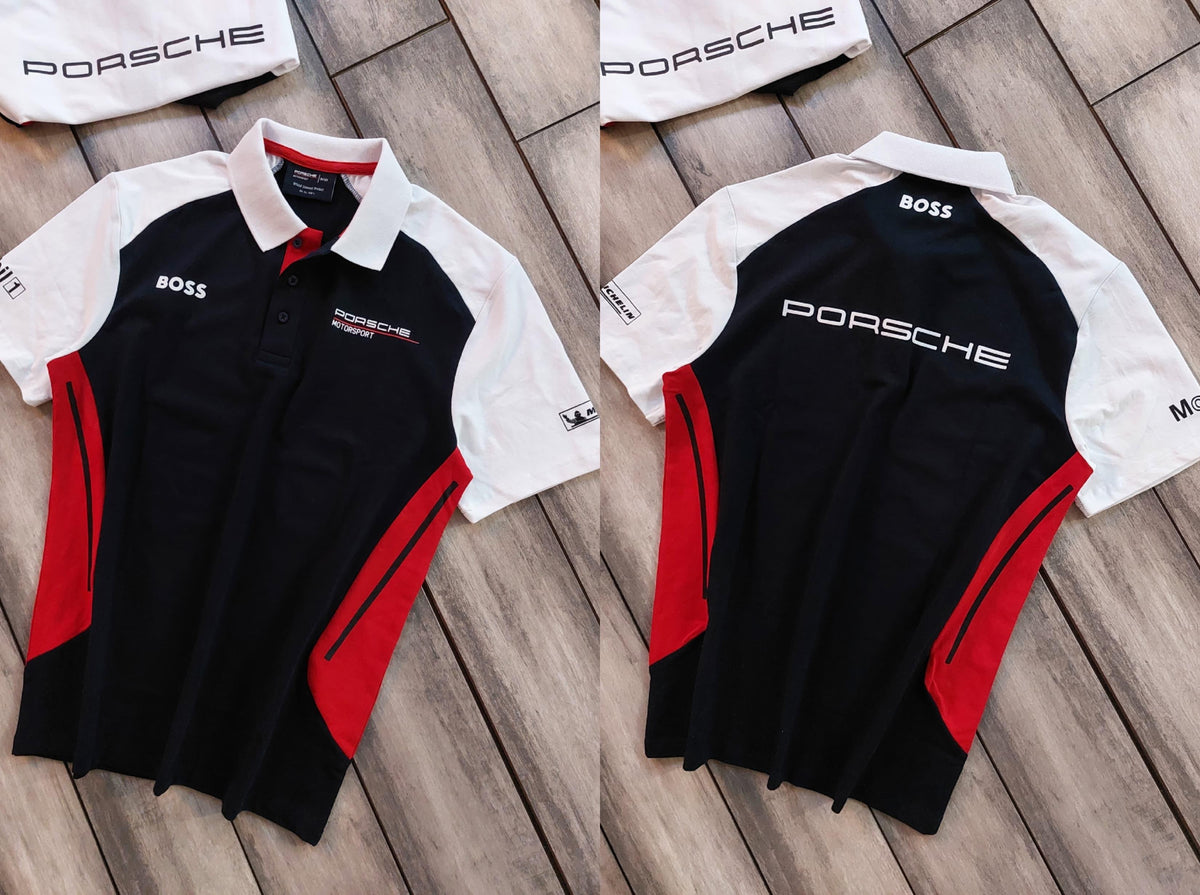 BOSS X PORSCHE POLO DARK BLUE TSHIRT