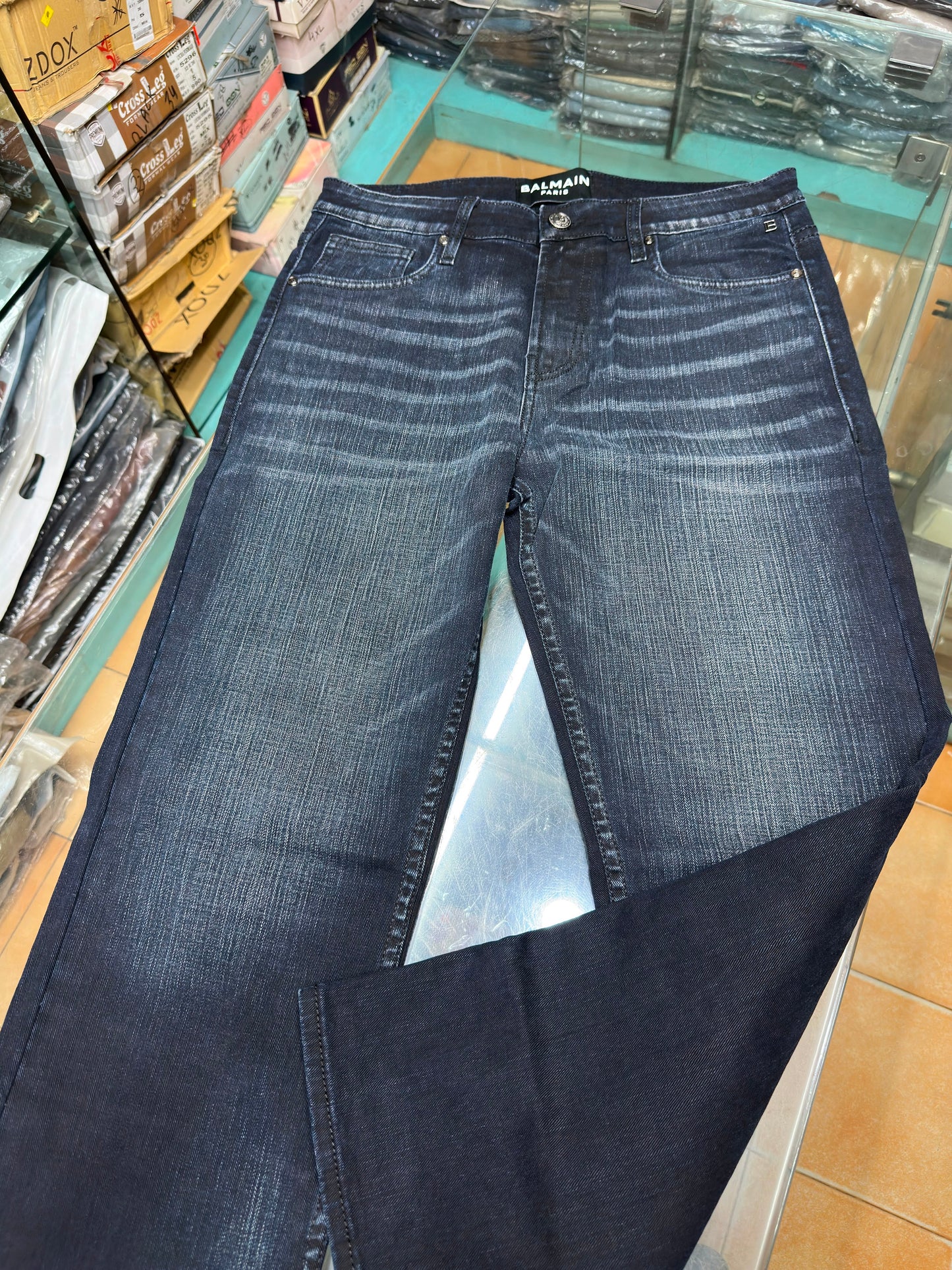 BALMAIN JEANS BLUE WASH