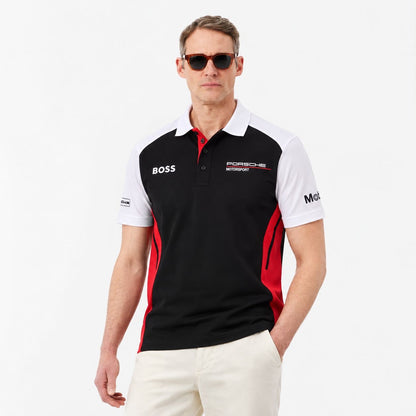 BOSS X PORSCHE POLO DARK BLUE TSHIRT
