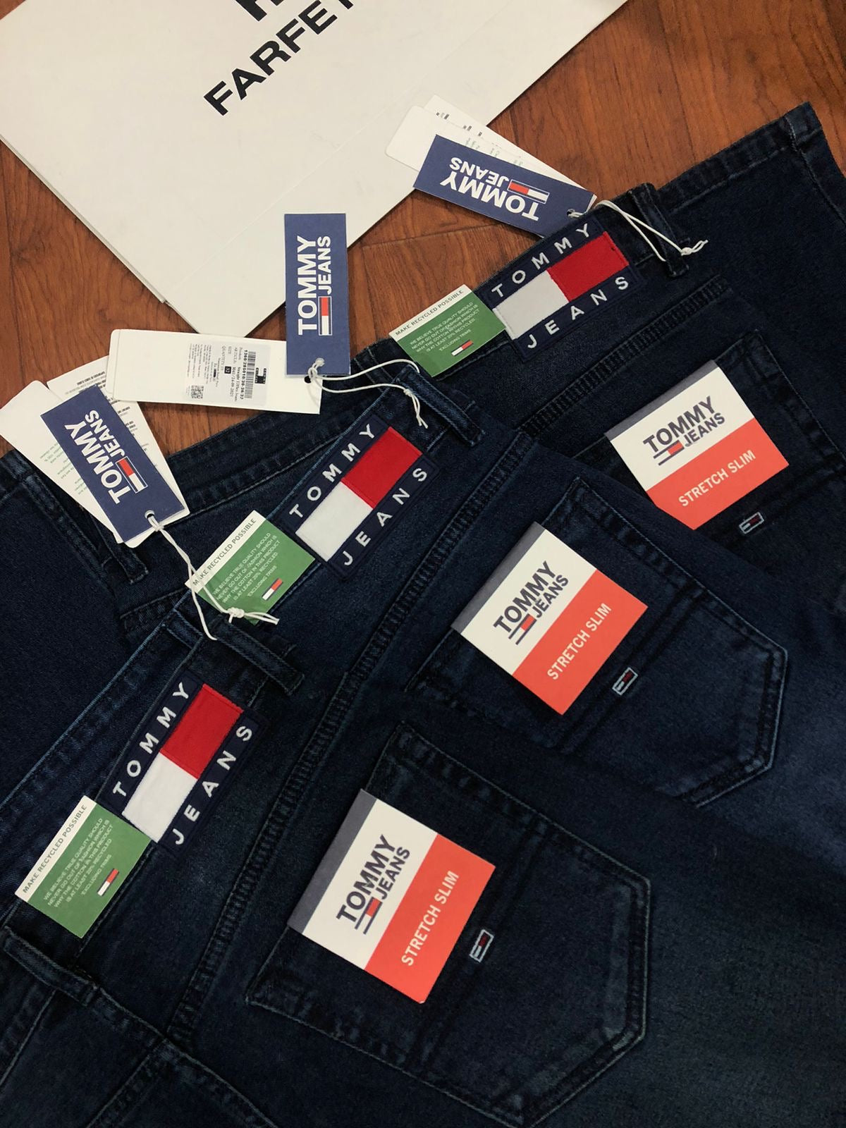 TOMMY HILFIGER JEANS BLUISH GREEN WASH