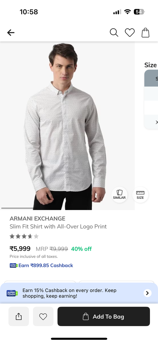 ARMANI EXCHANGE SHIRT