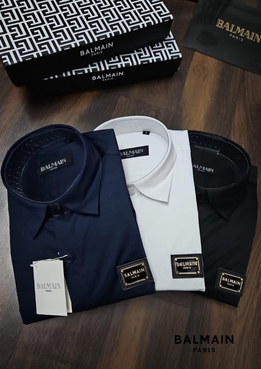 Balmain paris blue shirt